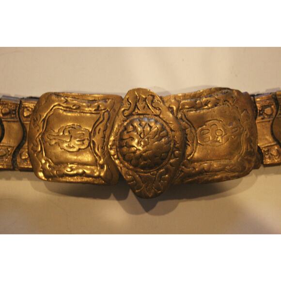 c1800s Antique Ottoman Brass Belt